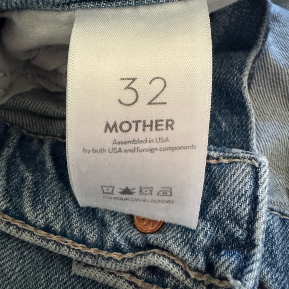 MOTHER Jeans The Dodger Skimp High Waist Cuffed Hem Wide Leg Jeans Size 32 - Picture 3 of 8